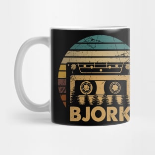 Great Gift Björk For Name Retro Styles Color 70s 80s 90s Mug